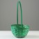 Wicker basket, 20 x 11/35 cm, green, bamboo