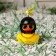 Duck with propeller, yellow color, eight