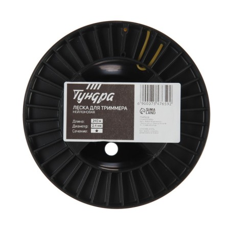 Tundra trimmer fishing line, star section, d = 2.4 mm, 240 m, nylon-1