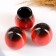 Set for spices "premium crooked" 5 items, red