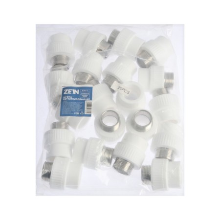 Combined Zein, polypropylene, external thread, d = 32 mm x 1 "-2
