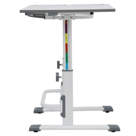Polini Kids set growing transformer + adjustable stool, white-gray color-5