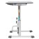 Polini Kids set growing transformer + adjustable stool, white-gray color