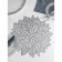 Serving napkin on the Venice table, d = 38 cm, silver color