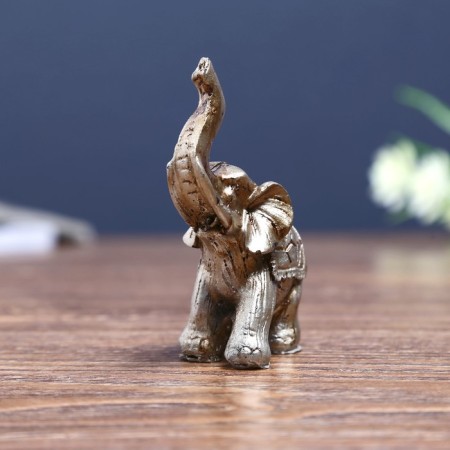 Polystone souvenir "Minik Elephant in Popone-Cheshui" 8x6.5x3 cm-4
