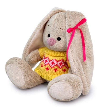 Soft toy "Bunny mi in a vest with ornament", 15 cm-1