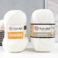 Пряжа "Charisma" 80% шерсть, 20% акрил 200м/100гр (501 белый)