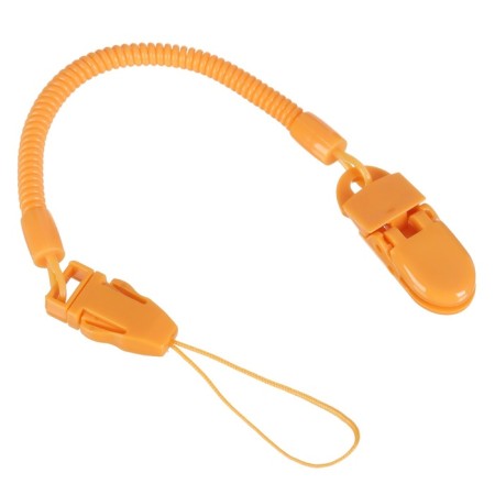 Nipple - orthodontic dummy, silicone, +6 months, with the holder Orange color-1