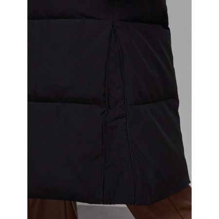 Coat insulated winter female, size 42, black color-13