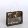 Cosmetic bag on the button, the color is black
