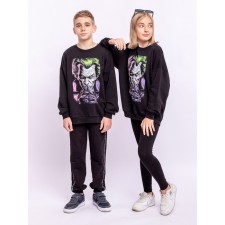 Sweatshirt for a boy, height 140 cm, black color
