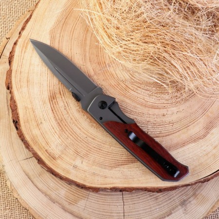 Folding Khorkos knife 23cm, blade 98mm/2.2, handle of wood-2