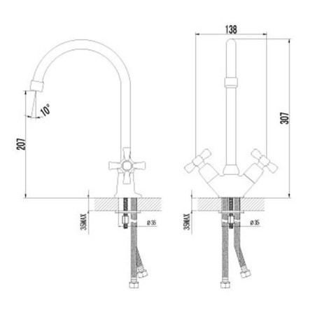 Lemark Benefit LM2505C kitchen mixer-1