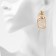 Earrings with pearls "bead" captivity, color gold