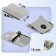 Fleet for cap, with a gross, 2 × 2 cm, silver color, price for 1 set