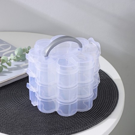 Organizer for storage "Clover", 3 tiers, 13 cells, 16.5 × 15 × 13 cm, color mix-4