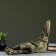 The figure "Eared hare lies" 45x28x18cm, gold