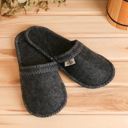 Set of bath "Male" portfolio 5 items, gray, with embroidery-2
