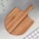 ADELICA Board "Pizza Lapata", the working part is 30 × 29 cm, handle 13 cm, oak