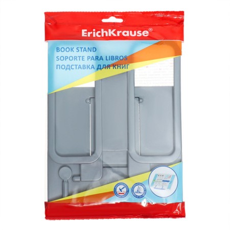 Book stand plastic, Erichkrause, Base, Classic, Gray-1