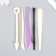 Tools for modeling and giving a set of 5 pcs h = 13.5 cm