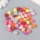 Plastic beads "Balls with texture color" pearl shine set 20 grams d = 1 cm
