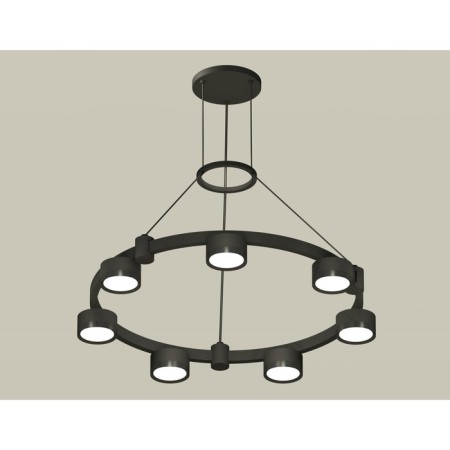 Suspended Ambrella Light, XR92051500, GX53 LED 12 W, black sand, black