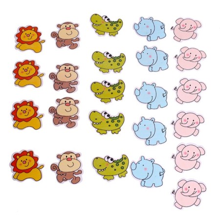 Material Material "Animals" 24 pcs., Mix