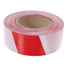 Fencing tape 200 m, red-white, width 5 cm, thickness 50 μm