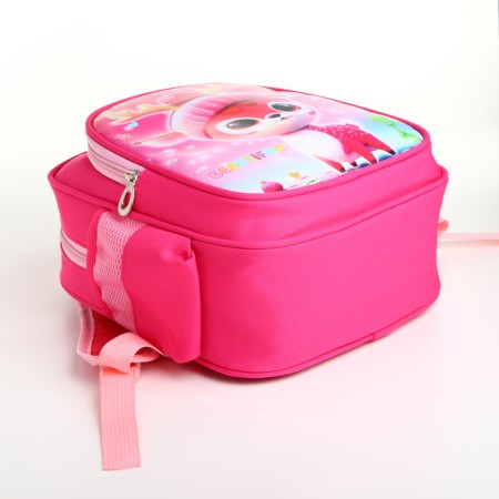 Baby backpack on lightning, "chosen", pink color-3