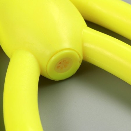 A toy for dogs "Monkey" with a squeak, 19.5 cm, silicone, yellow-3