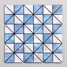 Self -adhesive panel 30*30cm soft, triangles blue