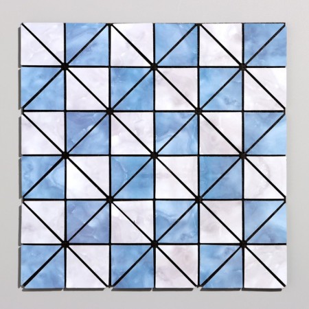 Self -adhesive panel 30*30cm soft, triangles blue
