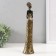 Souvenir Polystone "African in a dress with a coloring zebra" 6.8x6.3x29.3 cm