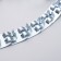 Strict label collar, zinc, 50 x 2.3 cm