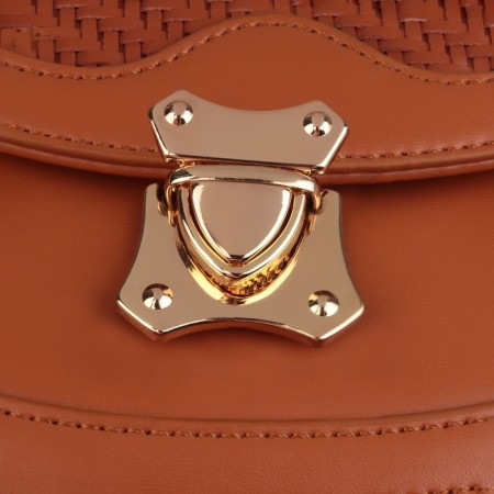 Bag -4.2 cm fastener, golden color-3