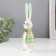 Souvenir ceramics "Bunny, shirt in the cell" Green 7.8x6.3x22.2 cm