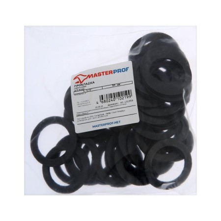 Rubber gasket Masterprof Isa. 131559, 1 1/2 ", set of 50 pcs.