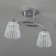 Ceiling lamp 2x60W E27, size 38x12x25.5 cm