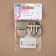 Bag Castle, matte, 3.5 × 4.7 cm, pearl silver color