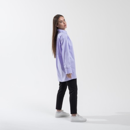 SL shirt, slanting bar, 46-48, lavender-2