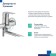 MILARDO HELIC HELSB02M02 bathtub, pour 172 mm, chrome
