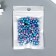 Beads for creativity plastic "Round. Gradient. Blue mermaid" d = 3-8 mm, set 10 grams