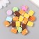 Decor for creativity plastic "Figure cracker with bow" mix 1.3x1.3x1 cm