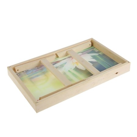 Table-to-be "flower on water", glass surface 50x30cm-2