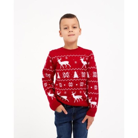 Jumper Knitted Children's KAFTAN "New Year" Size 34 (122-128 cm)-2