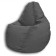 The hand-bag “Pear” is positive Liberty, size L, diameter 80 cm, height 100 cm, velor, dark gray color