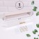 Organizer for storage, hinged, 1 section, with an adhesive base and hooks, 38.7 × 8.5 × 6.5 cm, translucent/white color