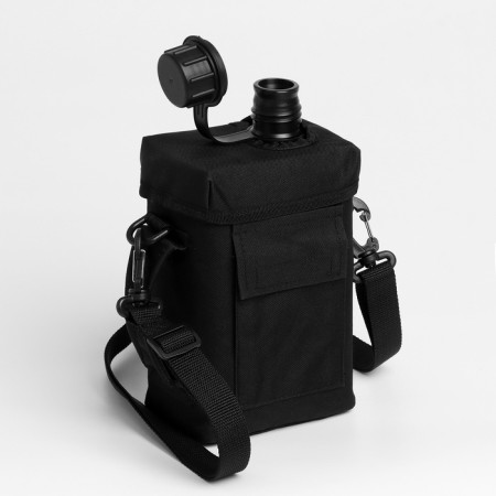 Tourist Flood "Adventure" 2 l, with a cover, black-2