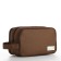 Cosmetic bag on lightning, brown color